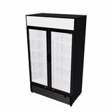 Empire Double Door Display Cooler Hinged – B Energy Rated Commercial Fridge with Merchandising Canopy | CL-690A Upright Double Glass Door Chillers Empire