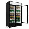 Empire Double Door Display Cooler Hinged – B Energy Rated Commercial Fridge with Merchandising Canopy | CL-690A Upright Double Glass Door Chillers Empire