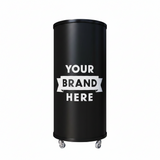 Empire Drinks Can Bottle Dump Impulse Barrel Mobile Cooler Black - EMP-CC77 Single Door Bottle Coolers Empire