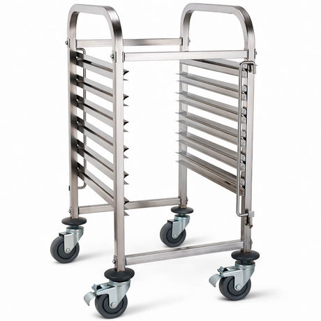Empire Mobile Stainless Steel GN Tray Trolley – Commercial Catering GN 1/1 Pan Rack | EMP-RT1106 GN & Racking Trolleys Empire