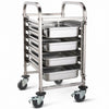 Empire Mobile Stainless Steel GN Tray Trolley – Commercial Catering GN 1/1 Pan Rack | EMP-RT1106 GN & Racking Trolleys Empire