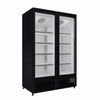 Empire Upright Display Freezer 1012L Double Glass Door Commercial White Interior | EMP-1180FW Refrigeration Uprights - Double Door Empire Supplies