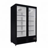 Empire Upright Display Freezer 1012L Double Glass Door Commercial White Interior | EMP-1180FW Refrigeration Uprights - Double Door Empire Supplies