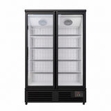 Empire Upright Display Freezer 1012L Double Glass Door Commercial White Interior | EMP-1180FW Refrigeration Uprights - Double Door Empire Supplies