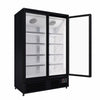 Empire Upright Display Freezer 1012L Double Glass Door Commercial White Interior | EMP-1180FW Refrigeration Uprights - Double Door Empire Supplies