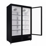Empire Upright Display Freezer 1012L Double Glass Door Commercial White Interior | EMP-1180FW Refrigeration Uprights - Double Door Empire Supplies