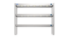Nordstar Heated Gantry Triple Tier Chefs Rack Overshelf 1500mm 9 Quartz Lamp | TTG1500 Heated Gantry Chef's Rack Nordstar