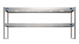 Nordstar Heated Gantry Double Tier Chefs Rack Overshelf 1800mm 6 Quartz Lamp | DTG1800 Heated Gantry Chef's Rack Nordstar