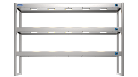 Nordstar Heated Gantry Triple Tier Chefs Rack Overshelf 1800mm 9 Quartz Lamp | TTG1800 Heated Gantry Chef's Rack Nordstar