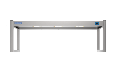 Nordstar Heated Gantry Single Tier Chefs Rack Overshelf 1200mm 3 Quartz Lamp | STG1200 Heated Gantry Chef's Rack Nordstar