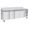 Prodis 4 Door Gastronorm Counter Fridge Commercial 393Ltr Prep Refrigerator | GRN-W4R Refrigerated Counters - Four Door Prodis