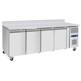 Prodis 4 Door Gastronorm Counter Fridge Commercial 393Ltr Prep Refrigerator | GRN-W4R Refrigerated Counters - Four Door Prodis
