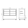 Hamoki Chilled Deli Patisserie Flat Glass Display Fridge 580 Litre - 251016 Refrigerated Counter Top Displays Hamoki   