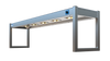 Nordstar Heated Gantry Single Tier Chefs Rack Overshelf 1500mm 3 Quartz Lamp | STG1500 Heated Gantry Chef's Rack Nordstar