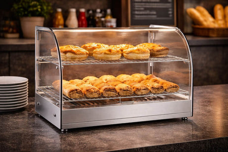 Empire Heated Countertop Food Display Pie Deli Cabinet 45 Litre - EMP-45R-C Pie Display Cabinets Empire