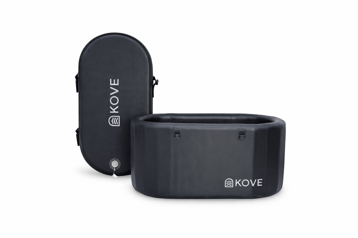 KOVE Pro Ice Bath – Compact Reclined Cold Plunge (Chiller Compatible) Black Ice Baths & Cold Plunges Kove Designs