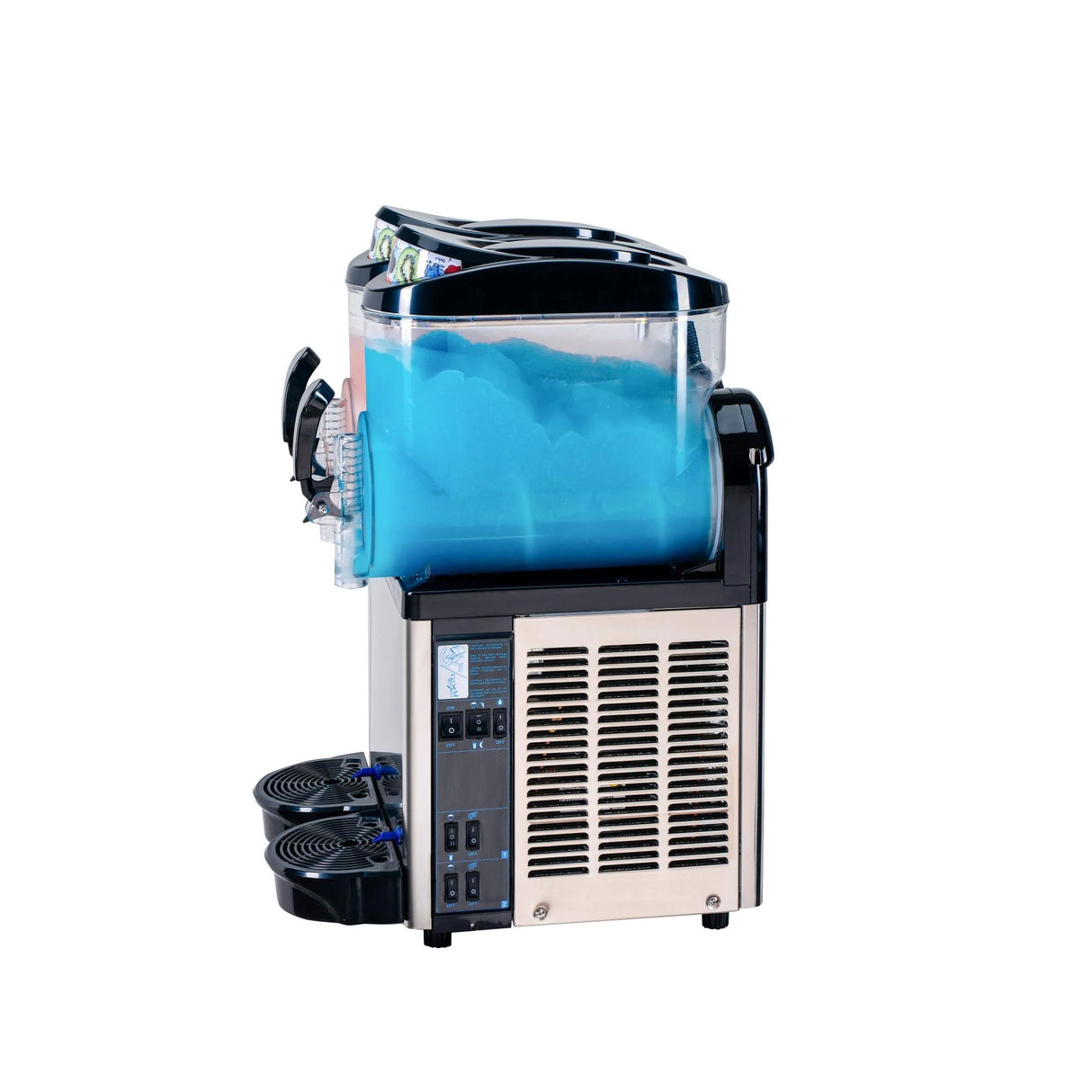 Hamoki Commercial Slush Machine – 2 x 12 Litre Twin Tank Frozen Ice Drink Maker | 331004 Slush Machines Hamoki
