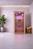 Empire Kove 1-Person Infrared Sauna Cabin Compact – Hemlock Wood, Glass Front, Bluetooth & Full Spectrum Heating | KOVE-INF1 Indoor Infrared Saunas Kove Designs