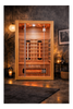 Empire Kove 2-Person Infrared Sauna Cabin – Hemlock Wood, Glass Front, Bluetooth & Full Spectrum Heating | KOVE-INF2 - Graded Item Indoor Infrared Saunas KOVE