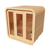 Kove 3-4 Person Spruce Cube Sauna with Front Porch & 6kW Electric Heater | KOVE-CUBE4 Outdoor Cube Saunas Kove Designs