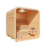 Kove 3-4 Person Spruce Cube Sauna with Front Porch & 6kW Electric Heater | KOVE-CUBE4 Outdoor Cube Saunas Kove Designs