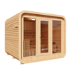 Kove 5-6 Person Spruce Cube Sauna with Front Porch & 8kW Electric Heater | KOVE-CUBE6 Outdoor Cube Saunas Kove Designs