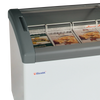 Elcold Sliding Curved Glass Lid Chest Freezer - FOCUS 151 (ECO DESIGN) Display Chest Freezers Elcold