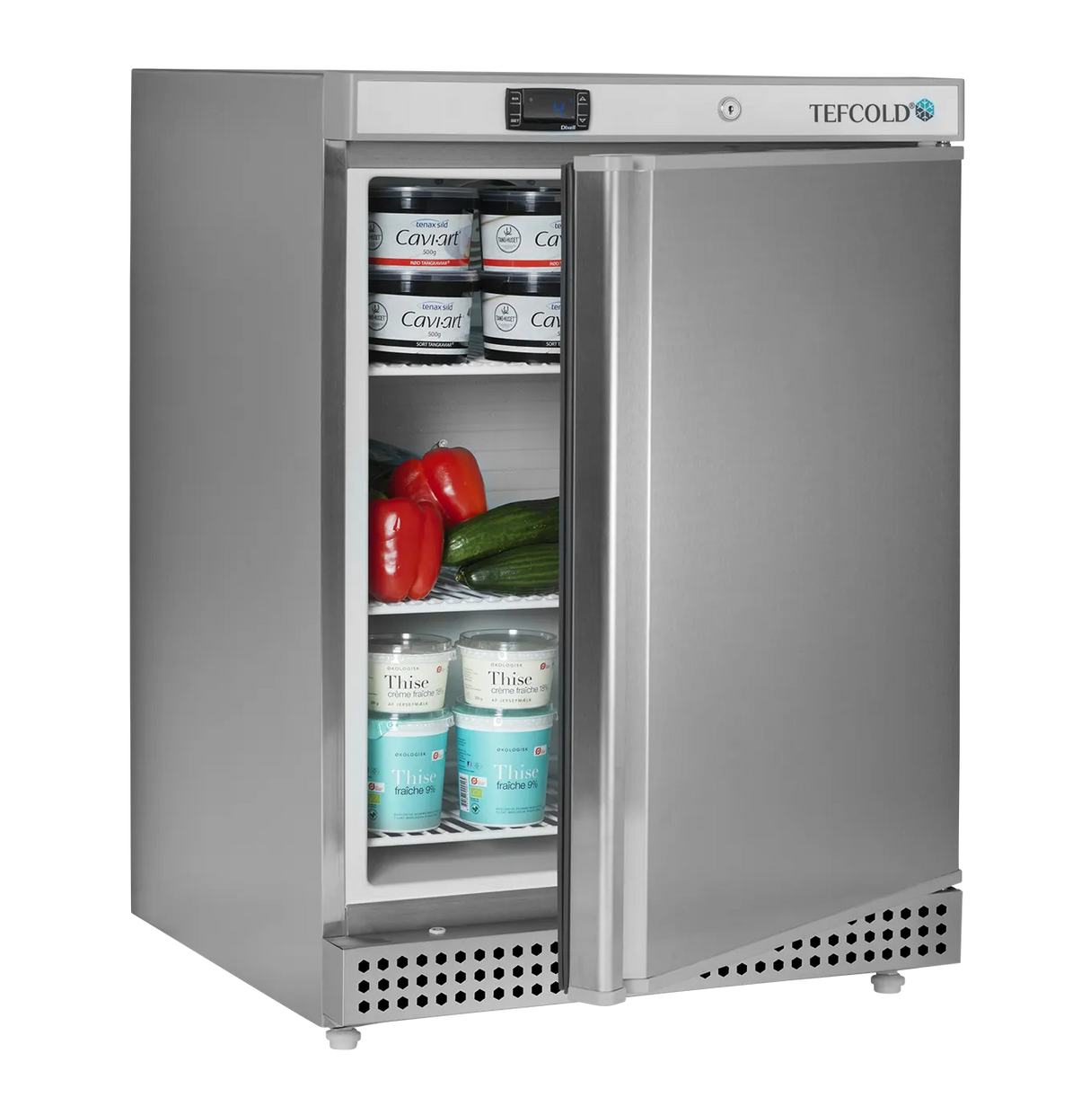 Tefcold Undercounter Refrigerator Stainless Steel Fridge | UR200X1 Refrigeration - Undercounter Tefcold