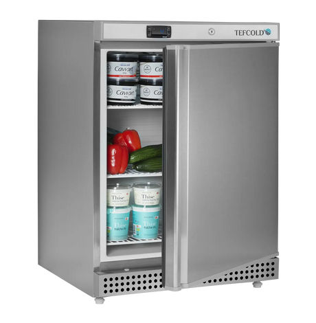 Tefcold Undercounter Refrigerator Stainless Steel Fridge | UR200X1 Refrigeration - Undercounter Tefcold