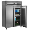 Tefcold Gastronorm Stainless Steel Solid Double Door Upright Fridge 1300L | RK1420X1 Refrigeration Uprights - Double Door Tefcold