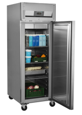 Tefcold Gastronorm Stainless Steel Solid Single Door Upright Fridge 559L Reversible | RK710X1 Refrigeration Uprights - Single Door Tefcold