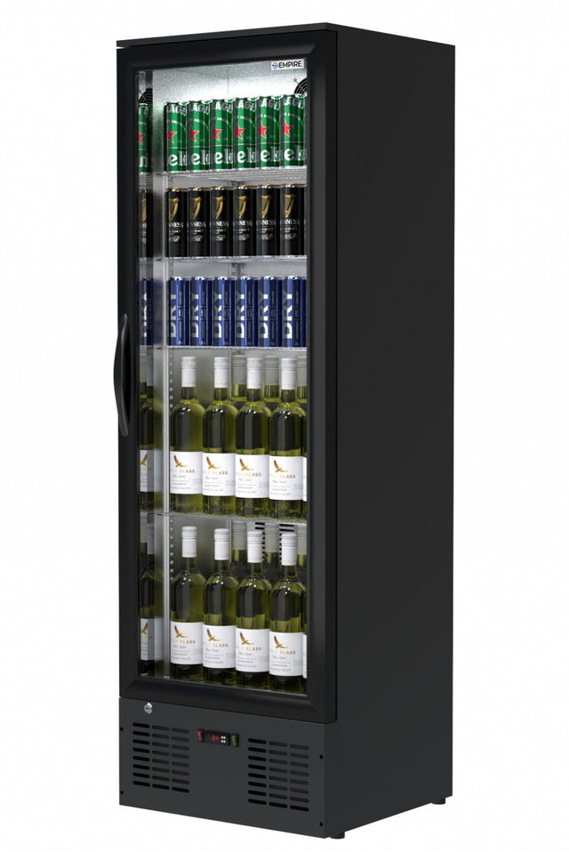 Empire Single Door Upright Back Bar Bottle Cooler – 295L Commercial Display Fridge | CL-310H - Graded Item