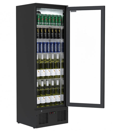 Empire Single Door Upright Back Bar Bottle Cooler – 295L Commercial Display Fridge | CL-310H - Graded Item Upright Single Door Bottle Coolers Empire