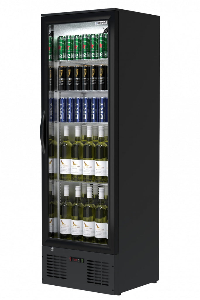 Empire Single Door Upright Back Bar Bottle Cooler – 295L Commercial Display Fridge | CL-310H - Graded Item