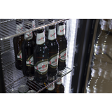 Prodis Low Energy Single Door Black Finish Upright Bottle Cooler | NT10-LE Upright Single Door Bottle Coolers Prodis