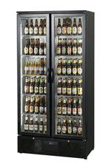 Prodis Low Energy Double Door Black Finish Upright Bottle Cooler | NT20-LE Upright Double Door Bottle Coolers Prodis