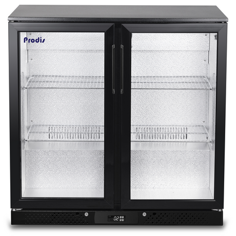 Prodis Low Energy Low Profile Double Hinged Door Bottle Cooler | NT2BHLO-LE Double Door Bottle Coolers Prodis
