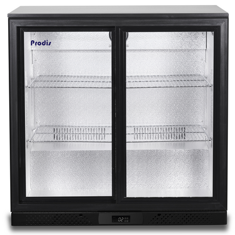 Prodis Low Energy Low Profile Double Sliding Door Bottle Cooler | NT2BSLO-LE Double Door Bottle Coolers Prodis