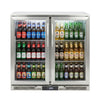 Prodis Stainless Steel Double Door Bottle Cooler | NT2ST-LE Double Door Bottle Coolers Prodis
