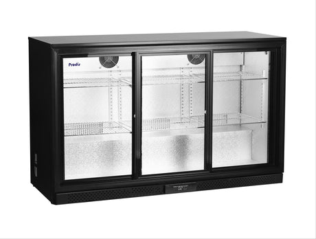 Prodis Low Energy Triple Sliding Door Bottle Cooler | NT3BS-LE Triple Door Bottle Coolers Prodis