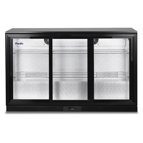 Prodis Low Energy Triple Sliding Door Bottle Cooler | NT3BS-LE Triple Door Bottle Coolers Prodis