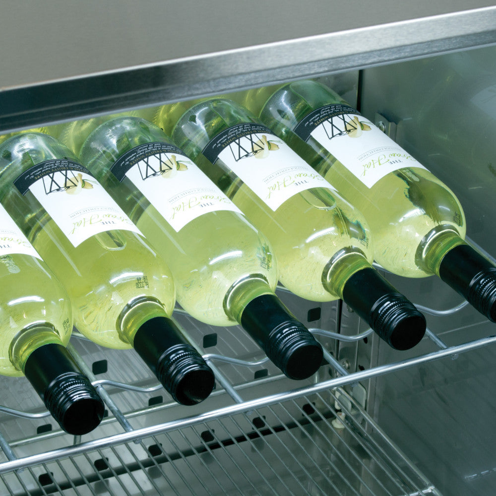 Prodis Low Energy Double Door Black Finish Upright Bottle Cooler | NT20-LE Upright Double Door Bottle Coolers Prodis