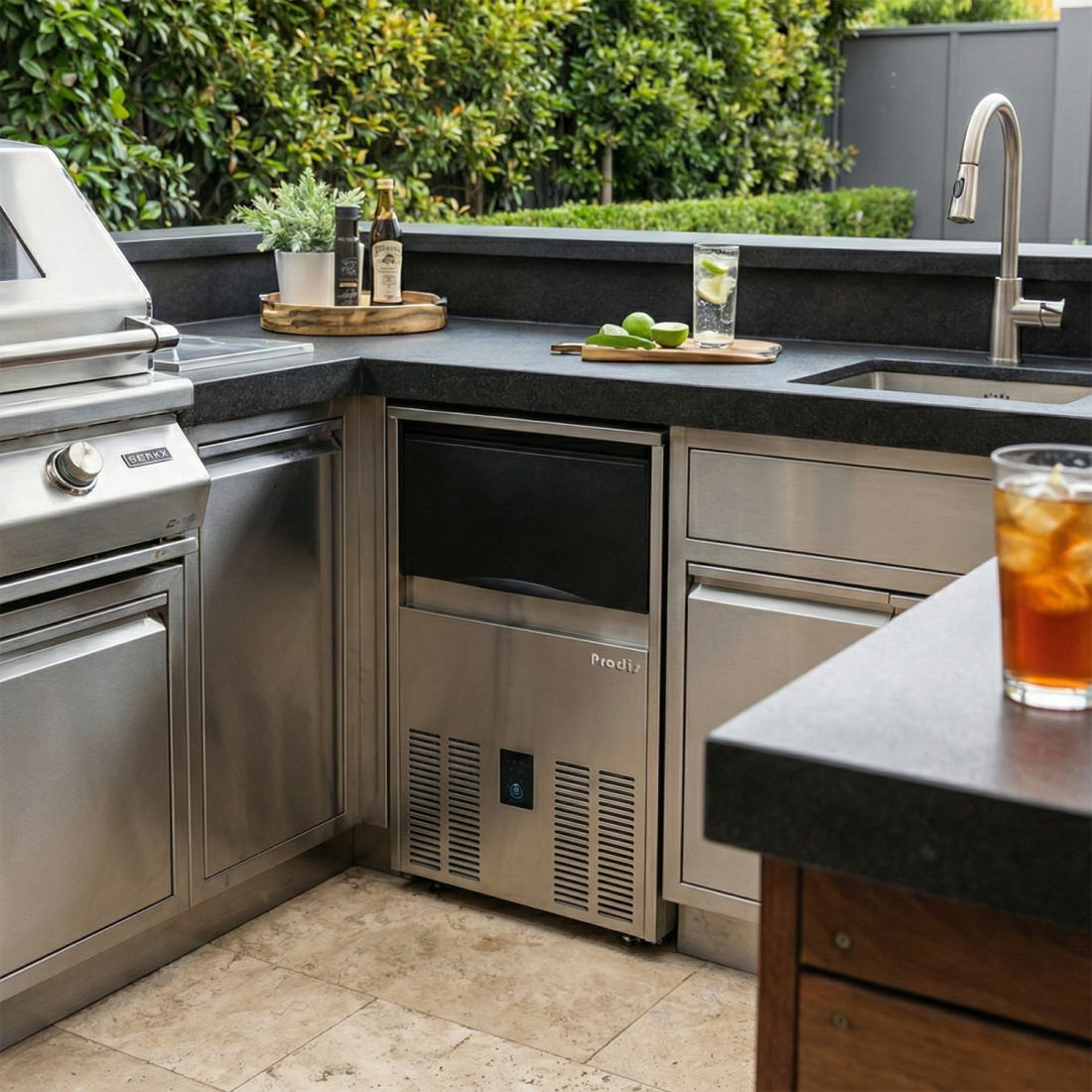 Prodis PB70A Bright Cube Under Counter Icemaker 70kg Production / 42kg Storage Ice Machines Prodis
