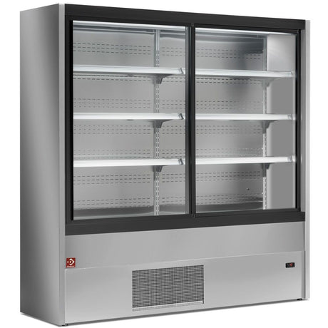 Diamond Grey Refrigerated Multideck with Glass Sliding Doors 1800mm | PD18/A7-R2 Refrigerated Merchandisers Diamond