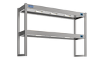 Nordstar Heated Gantry Double Tier Chefs Rack Overshelf 1200mm 6 Quartz Lamp | DTG1200 Heated Gantry Chef's Rack Nordstar