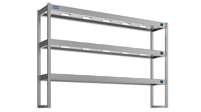 Nordstar Heated Gantry Triple Tier Chefs Rack Overshelf 1800mm 9 Quartz Lamp | TTG1800 Heated Gantry Chef's Rack Nordstar