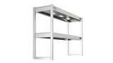 Nordstar Heated Gantry Double Tier Chefs Rack Overshelf 1200mm 6 Quartz Lamp | DTG1200 Heated Gantry Chef's Rack Nordstar