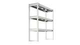 Nordstar Heated Gantry Triple Tier Chefs Rack Overshelf 1200mm 9 Quartz Lamp | TTG1200 Heated Gantry Chef's Rack Nordstar