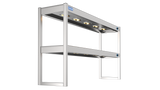 Nordstar Heated Gantry Double Tier Chefs Rack Overshelf 1500mm 6 Quartz Lamp | DTG1500 Heated Gantry Chef's Rack Nordstar