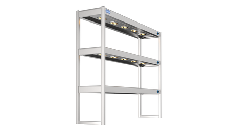 Nordstar Heated Gantry Triple Tier Chefs Rack Overshelf 1500mm 9 Quartz Lamp | TTG1500 Heated Gantry Chef's Rack Nordstar